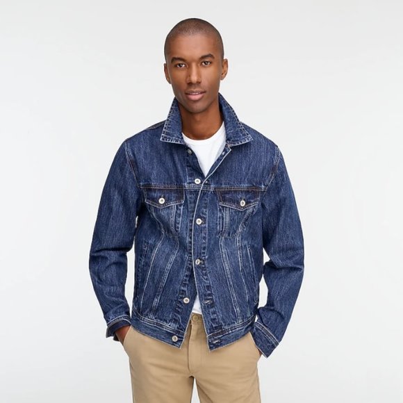SOLD - NWT - J. Crew Men's denim jacket - Picture 1 of 9